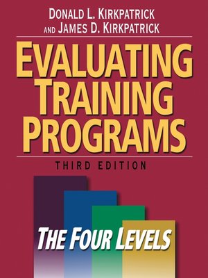 cover image of Evaluating Training Programs